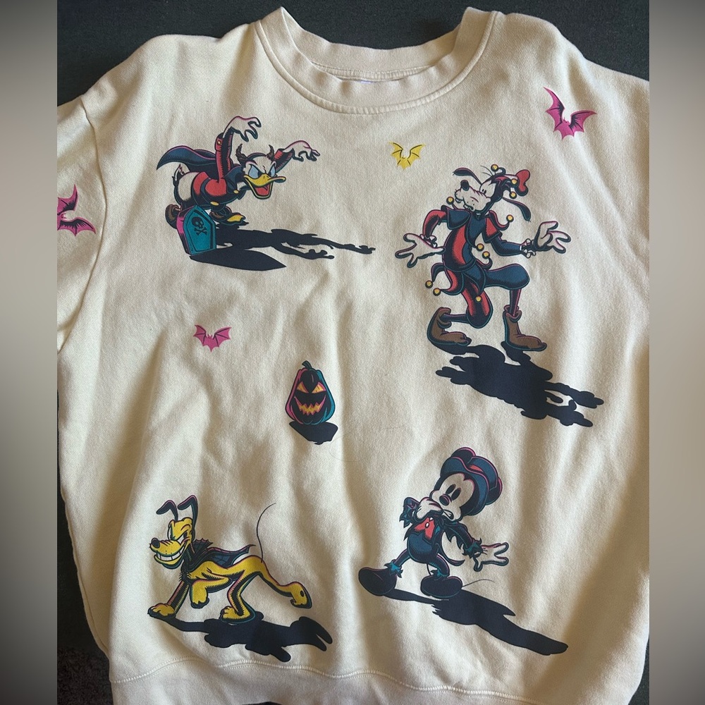 Disney Cream Graphic Men's Crewneck Sweater - Picture 3 of 5